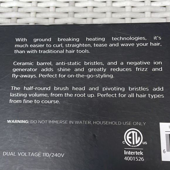 NWOT- Jose Eber 4 in 1 Volumizing Hot Brush- Black - Picture 11 of 11